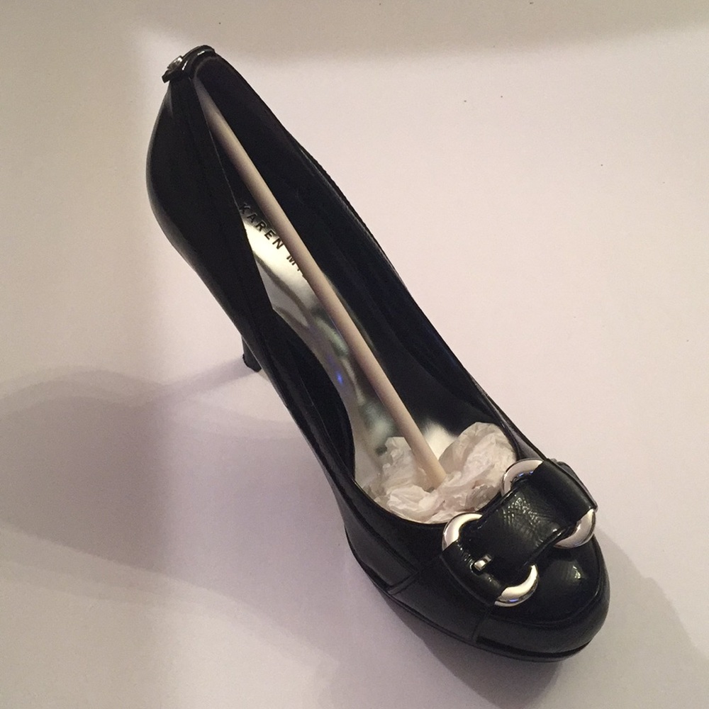 KAREN MILLEN BLACK PATENT - Picture 3 of 7